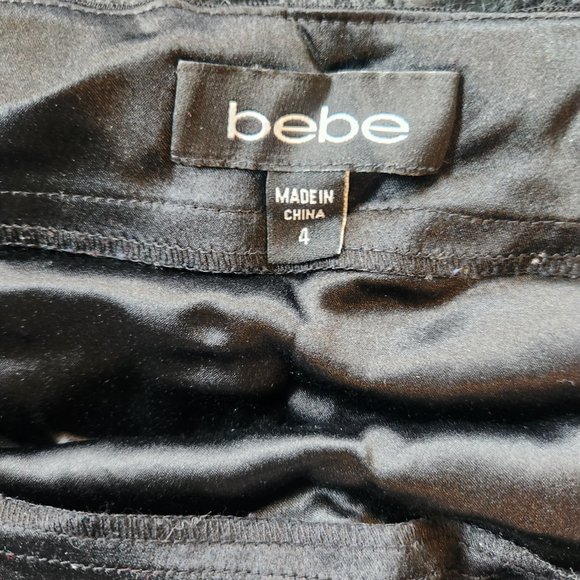 beautiful bebe star sequined mini skirt size 4 - Picture 2 of 4